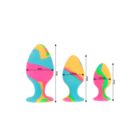 INTENSE - SET DI TAPPI IN SILICONE MULTICOLORE