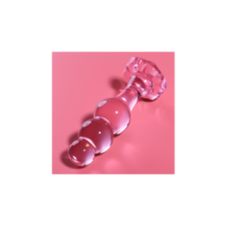 NEBULA SERIES BY IBIZA - MODELLO 1 PLUG ANALE VETRO BOROSILICATO ROSA 10