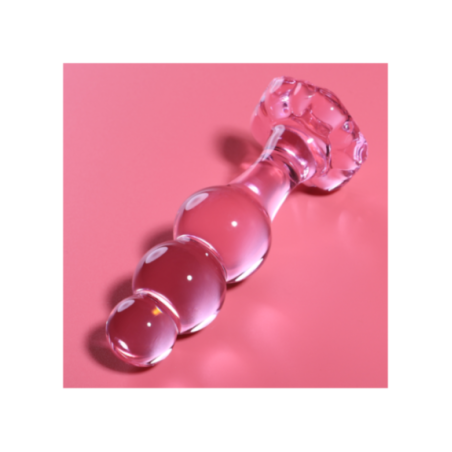 NEBULA SERIES BY IBIZA - MODELLO 1 PLUG ANALE VETRO BOROSILICATO ROSA 10