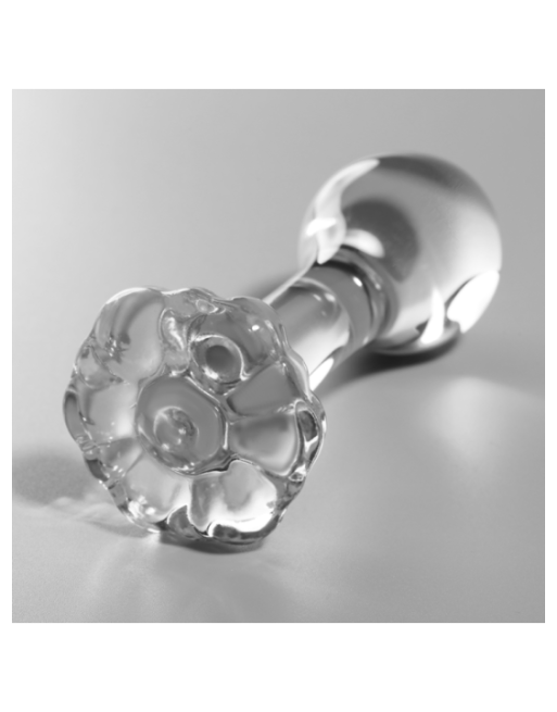 NEBULA SERIES BY IBIZA - MODELLO 2 PLUG ANALE VETRO BOROSILICATO TRASPARENTE 11 CM -O- 3