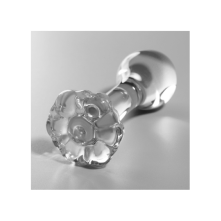 NEBULA SERIES BY IBIZA - MODELLO 2 PLUG ANALE VETRO BOROSILICATO TRASPARENTE 11 CM -O- 3