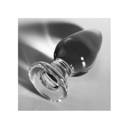 NEBULA SERIES BY IBIZA - MODELLO 3 PLUG ANALE VETRO BOROSILICATO TRASPARENTE 11 CM -O- 5 CM
