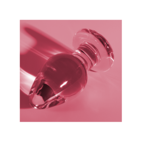 NEBULA SERIES BY IBIZA - MODELLO 3 PLUG ANALE VETRO BOROSILICATO ROSA 11 CM -O- 5 CM