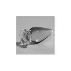 NEBULA SERIES BY IBIZA - MODELLO 4 PLUG ANALE VETRO BOROSILICATO TRASPARENTE 11 CM -O- 5 CM