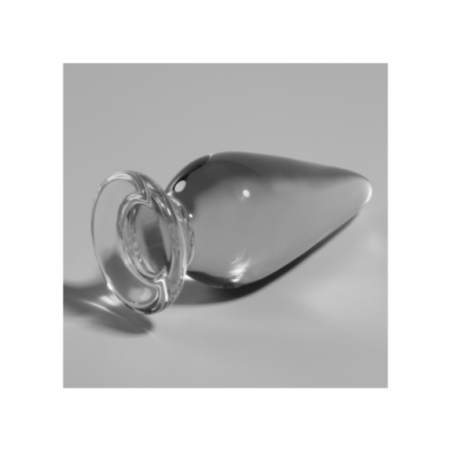 NEBULA SERIES BY IBIZA - MODELLO 4 PLUG ANALE VETRO BOROSILICATO TRASPARENTE 11 CM -O- 5 CM