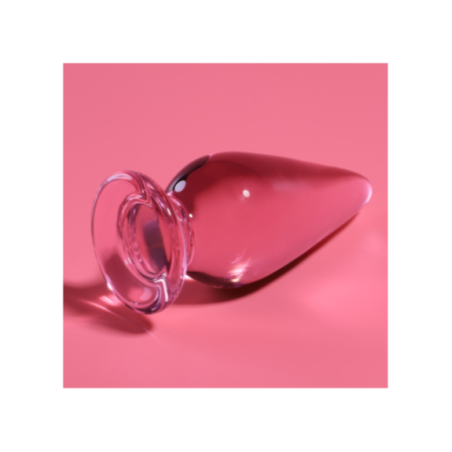 NEBULA SERIES BY IBIZA - MODELLO 4 PLUG ANALE VETRO BOROSILICATO ROSA 11 CM -O- 5 CM