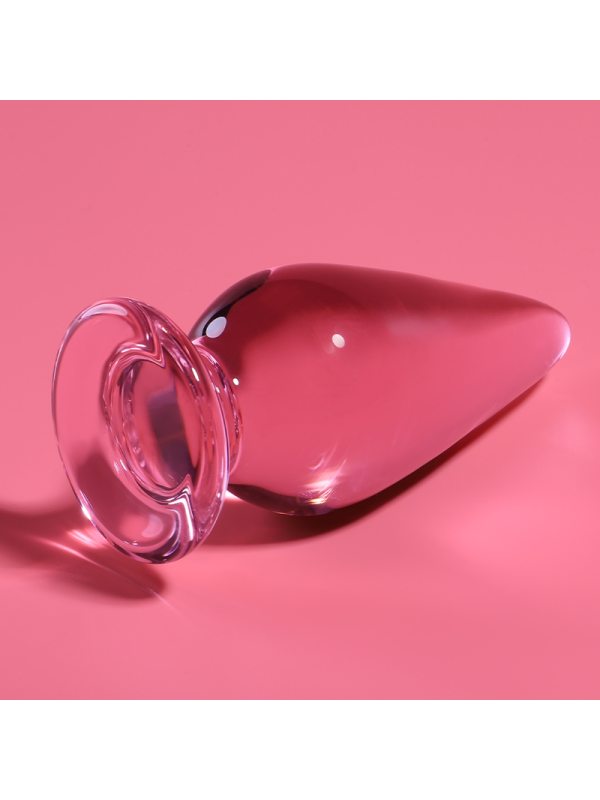 NEBULA SERIES BY IBIZA - MODELLO 4 PLUG ANALE VETRO BOROSILICATO ROSA 11 CM -O- 5 CM