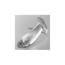 NEBULA SERIES BY IBIZA - MODELLO 5 PLUG ANALE VETRO BOROSILICATO TRASPARENTE 12