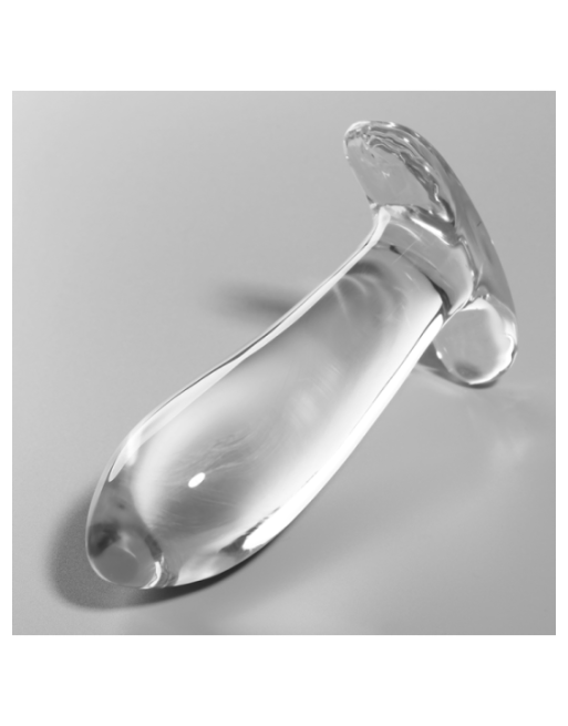 NEBULA SERIES BY IBIZA - MODELLO 5 PLUG ANALE VETRO BOROSILICATO TRASPARENTE 12