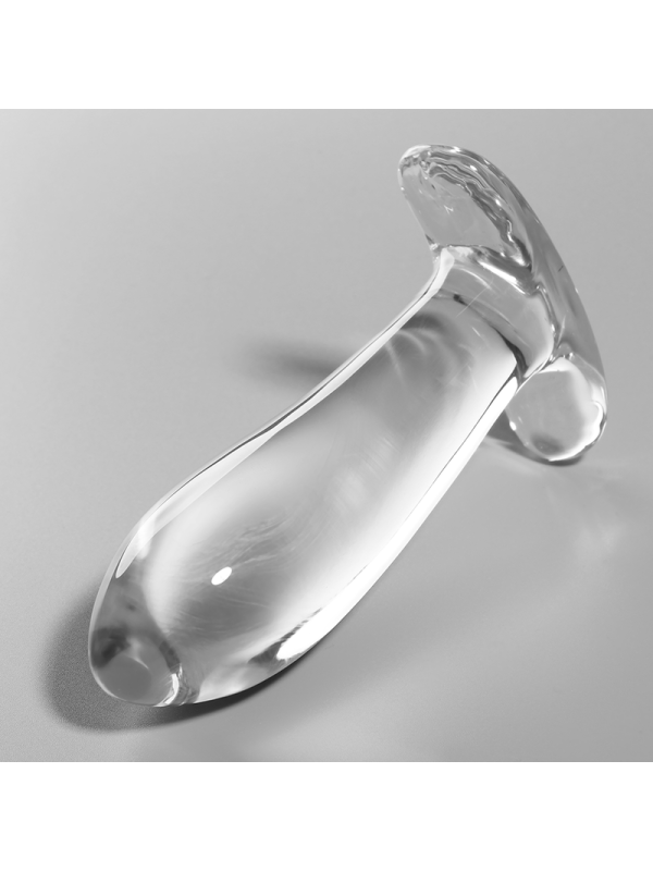 NEBULA SERIES BY IBIZA - MODELLO 5 PLUG ANALE VETRO BOROSILICATO TRASPARENTE 12