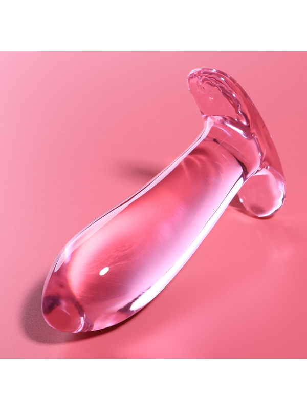 NEBULA SERIES BY IBIZA - MODELLO 5 PLUG ANALE VETRO BOROSILICATO ROSA 12