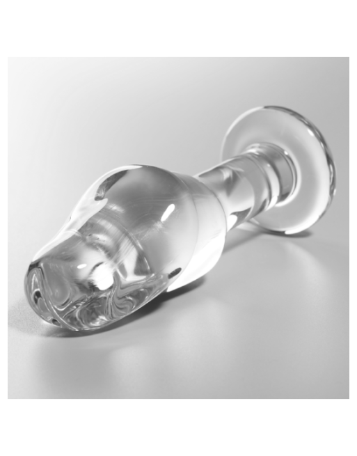 NEBULA SERIES BY IBIZA - MODELLO 6 PLUG ANALE VETRO BOROSILICATO TRASPARENTE 12