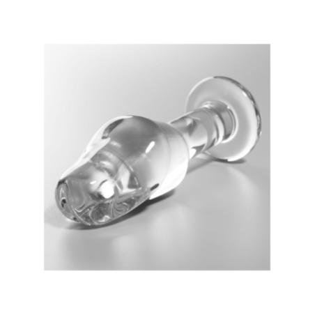 NEBULA SERIES BY IBIZA - MODELLO 6 PLUG ANALE VETRO BOROSILICATO TRASPARENTE 12