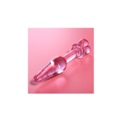 NEBULA SERIES BY IBIZA - MODELLO 7 PLUG ANALE VETRO BOROSILICATO ROSA 13