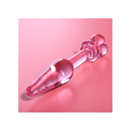 NEBULA SERIES BY IBIZA - MODELLO 7 PLUG ANALE VETRO BOROSILICATO ROSA 13