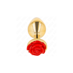 KINK - PLUG ANALE ORO ROSA ROSSO TAGLIA L