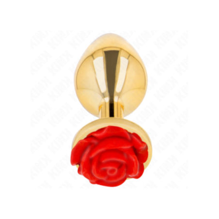 KINK - PLUG ANALE ORO ROSA ROSSO TAGLIA L