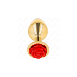 KINK - PLUG ANALE ORO ROSA ROSSO TAGLIA S