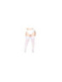 LEG AVENUE - AUTOREGGENTE TAGLIA PLUS BIANCO TRASPARENTE