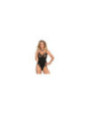 SUBBLIME - TEDDY CON TRASPARENTI E FRANGE NERO S / M