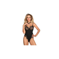 SUBBLIME - TEDDY CON TRASPARENTI E FRANGE NERO S / M