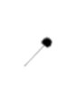 DARKNESS - PENNA STIMOLANTE NERA 42 CM