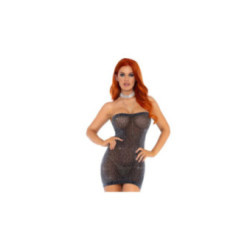 LEG AVENUE - ABITO A TUBO ARGENTO TAGLIA UNICA