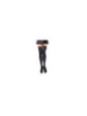 LEG AVENUE - CALZANTE IN NYLON NERO CON FIOCCO NERO TAGLIA UNICA