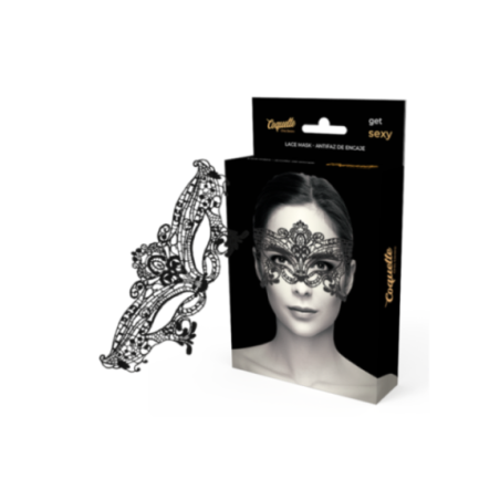 COQUETTE CHIC DESIRE - MASCHERA AMPIA IN PIZZO NERO