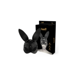COQUETTE CHIC DESIRE - MASCHERA VEGANA IN PELLE CON ORECCHIE DI CONIGLIO