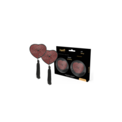 COQUETTE CHIC DESIRE - COPRI CAPEZZOLI CUORE NERO / ROSSO