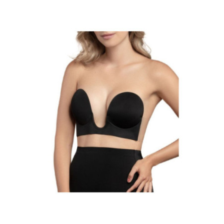 BYE-BRA - REGGISENO SENZA MANIGLIE EN U NERO COPPA D