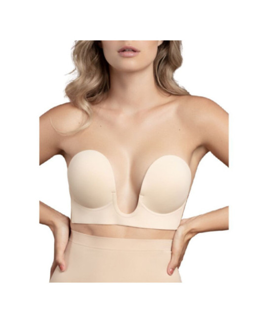 BYE-BRA - REGGISENO SENZA MANIGLIE EN U BEIGE COPPA A
