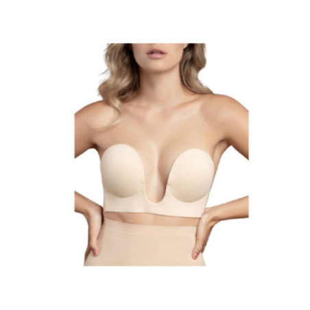 BYE-BRA - REGGISENO SENZA MANIGLIE EN U BEIGE COPPA A
