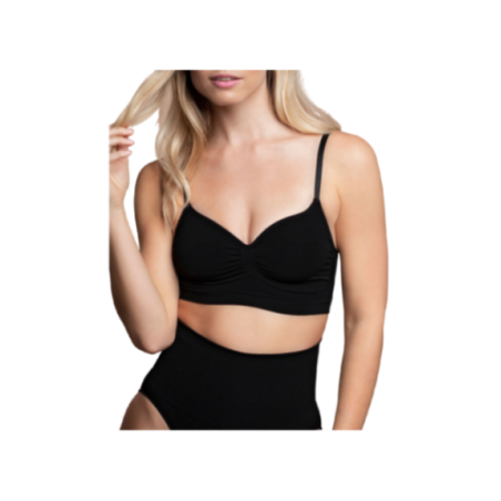 BYE-BRA - MEDIUM CONTROL REGGISENO SENZA CUCITURE NERO MISURARE M