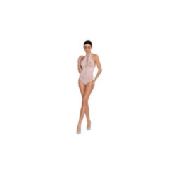 PASSION - WOMAN BS088 BODYSTOCKING BIANCO TAGLIA UNICA