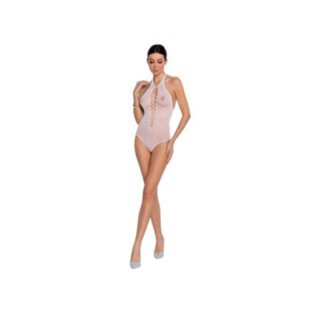 PASSION - WOMAN BS088 BODYSTOCKING BIANCO TAGLIA UNICA