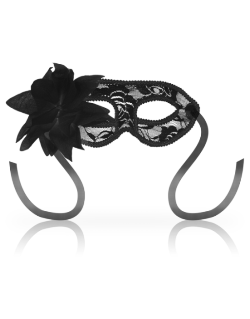 OHMAMA - MASCHERE MASCHERE IN PIZZO NERO E FIORI