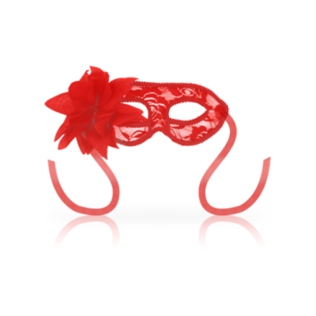 OHMAMA - MASCHERE MASCHERE CON PIZZO E FIORE ROSSO