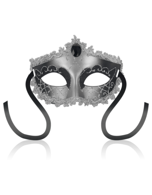 OHMAMA - MASCHERE MASCHERA NERA DIAMOND GRIGIA