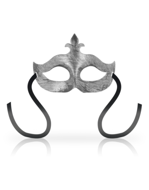 OHMAMA - MASCHERE MASCHERA FIORE DE LIS ARGENTO