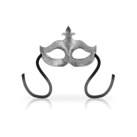 OHMAMA - MASCHERE MASCHERA FIORE DE LIS ARGENTO