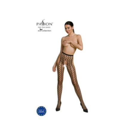 PASSION - COLLEZIONE ECO BODYSTOCKING ECO S007 NERO