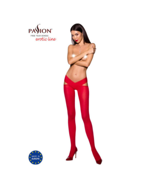 PASSION - COLLANT TIOPEN 005 ROSSO 1/2 60 DEN
