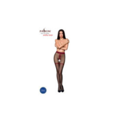 PASSION - TIOPEN 019 COLLANT NERO/ROSSO 1/2 20 DEN