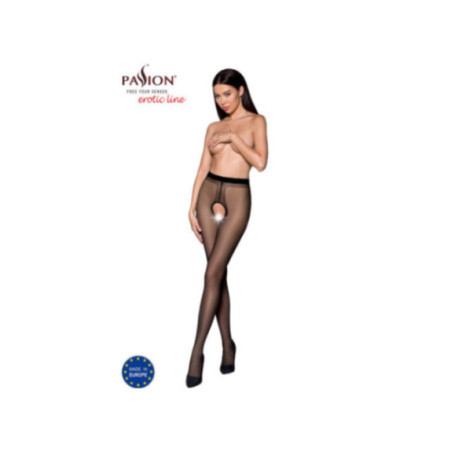 PASSION - TIOPEN 022 COLLANT NERO/ROSSO 1/2 20 DEN
