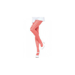LEG AVENUE - COLLANT A RIGHE BIANCO/ROSSO