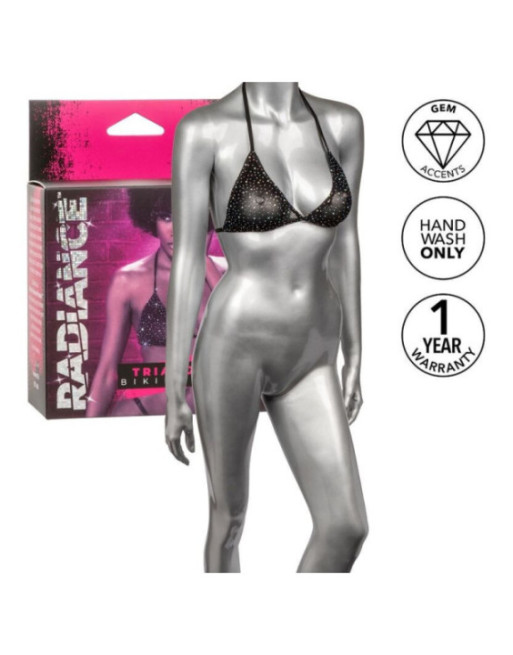 CALEXOTICS - RADIANCE TOP BIKINI A TRIANGOLO RHINE