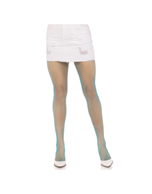 LEG AVENUE - COLLANT A RETE IN LYCRA BLU
