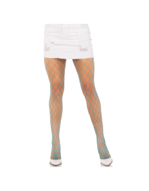 LEG AVENUE - COLLANT A RETE DIAMANTE BLU